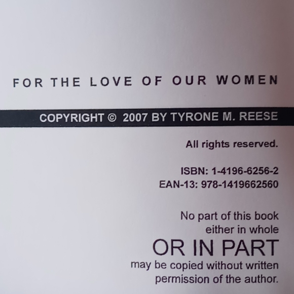 For The Love Of Our Women by Tyrone M. Reese - Picture 4 of 6
